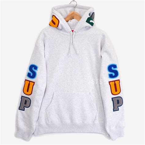 Supreme Supreme Team Chenille Hooded Sweatshirt Parksider