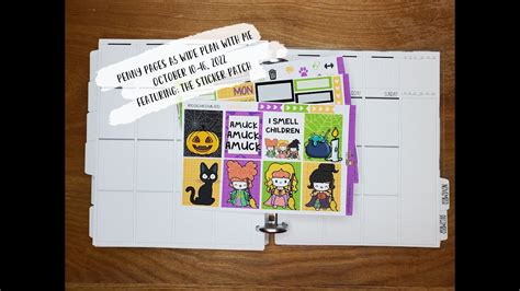 Penny Pages A5 Wide Plan With Me October 10 16 2022 Featuring