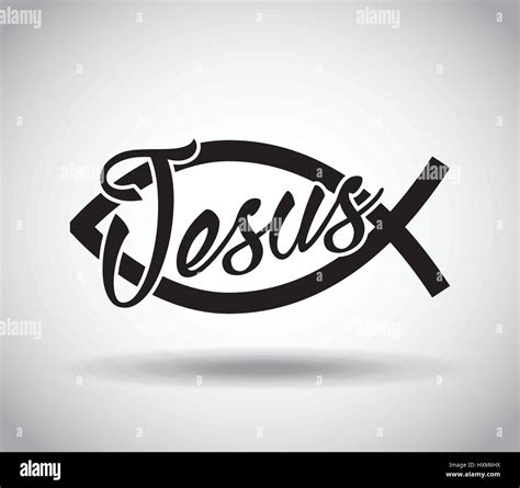 icono del pez de Jesús Imagen Vector de stock Alamy