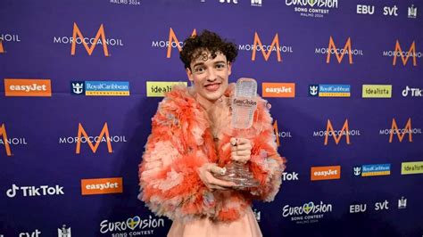 Nemo gana Eurovisión para Suiza y rompe el trofeo en la celebración