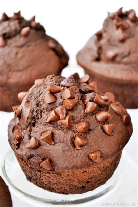 Double Chocolate Chip Muffins Sum Of Yum