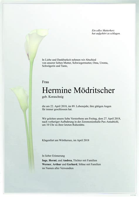 Parte F R Hermine M Dritscher Pax Requiem