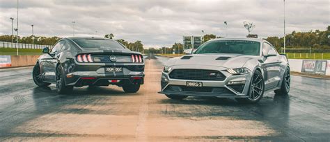 Two supercharged Ford Mustangs face-off in our most powerful drag race yet