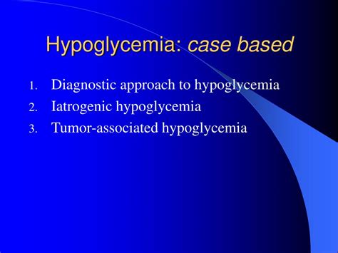 Ppt Non Diabetic Hypoglycemia Powerpoint Presentation Free Download