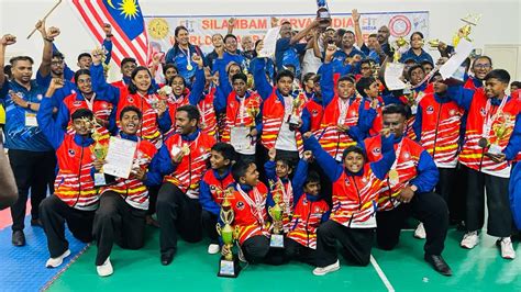 Malaysian Silambam Korvai Athletes Clinched Overall Champion In India's Silambam Competition ...