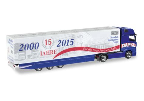 Herpa Mercedes Benz Actros Gigaspace Kühlkoffer Sattelzug 15 Jahre BIC