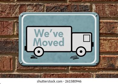 We Have Moved Sign Blue Sign Stock Illustration 261580946 | Shutterstock