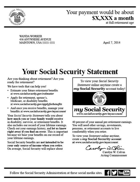 Sample Social Security Award Letter