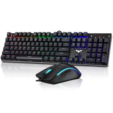 Havit rgb mechanical gaming keyboard mouse - assespider