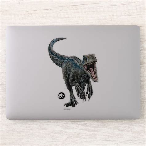 Jurassic World Blue Nature S Got Teeth Sticker Zazzle Jurassic