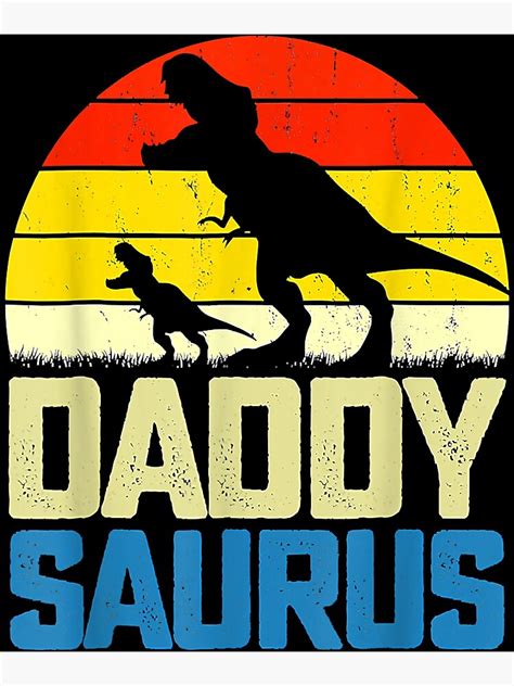 Daddysaurus Fathers Day Gift T Rex Daddy Saurus Men Dad T Shirt