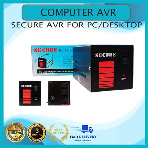 Secure Avr 500 Watts 3x 220v Socket Automatic Voltage