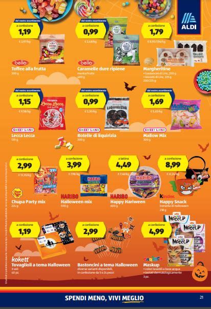 Volantino Aldi Halloween 2022 Offerte Speciali GBR