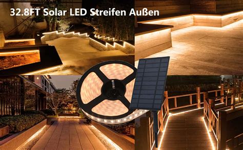 Zoross Guirlande Lumineuse Exterieur Solaire Ruban Led 10m Ip67 Etanche