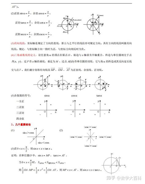 高中数学高考总复习：三角函数与解三角形考点与必考题型梳理 知乎