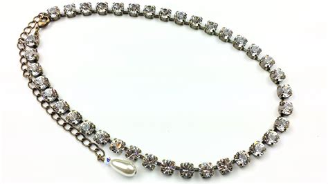 Swarovski Crystal Rhinestone Necklace Wedding Rhinestone Tennis