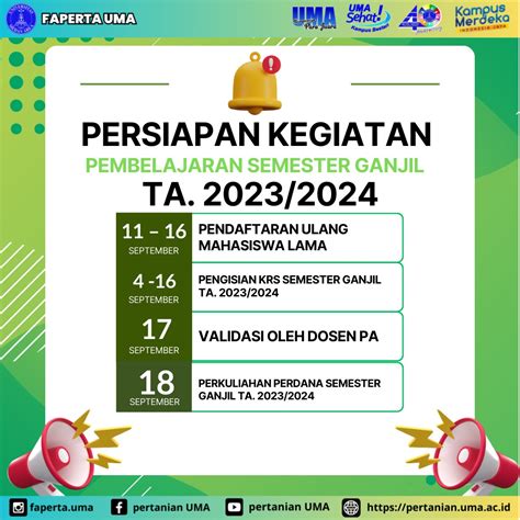 Jadwal Pengisian KRS Persiapan Kegiatan Pembelajaan Semester Ganjil