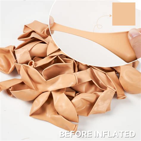 Snapklik Nude Balloons Pcs Inch Boho Apricot Balloons Beige Balloons For Balloon