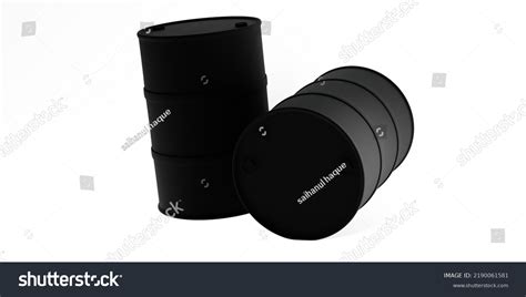 3d Illustrated Drum Fuel Drum 3d Stock Illustration 2190061581