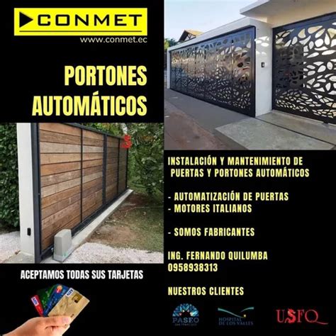 Puertas Automáticas Portones Eléctricos Control De Acceso en venta en