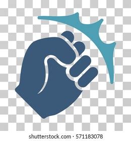 Fist Strike Icon Vector Illustration Style Stock Vector Royalty Free