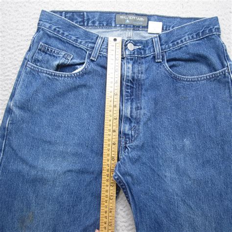 Vintage Levis SilverTab Jeans Mens 32x30 Blue Baggy Skater Raver Y2K