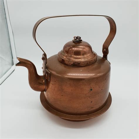 Antique Swedish Copper Coffee Pot Skultuna