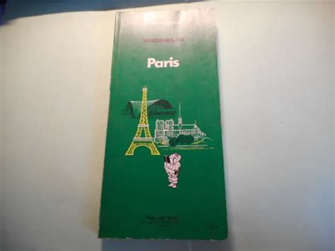 Michelin Carte Guides Vert Paris Maps Karte Cartolina Eur