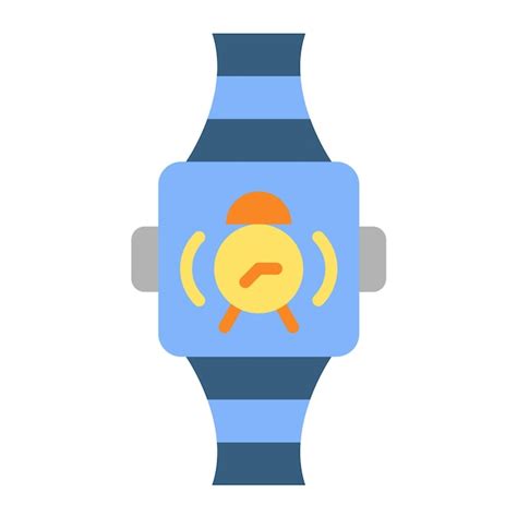 Premium Vector Smartwatch Alarm Icon Style