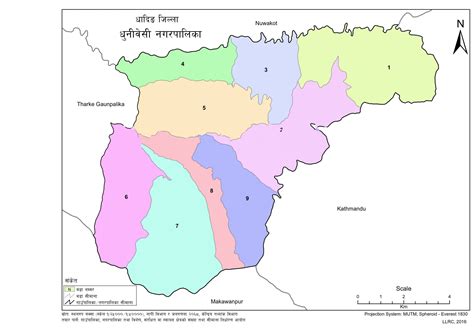 Map of Dhunibeshi Municipality, Dhading, Nepal – Nepal Archives