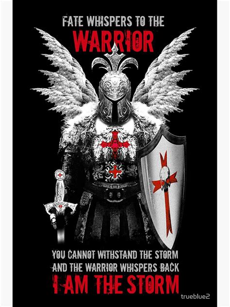 Knights Templar Warrior Sticker For Sale By Trueblue2 Redbubble