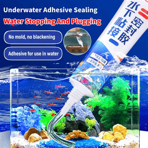 Knife Cut Does Not Crack Underwater Bonding Sealant Glass Water Tank Repair Glue Waterproof