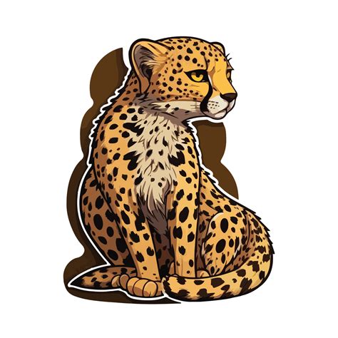 cute cheetah cartoon style 20901697 Vector Art at Vecteezy