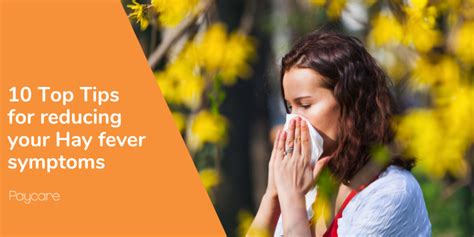 10 Top Tips For Reducing Your Hay Fever Symptoms Paycare