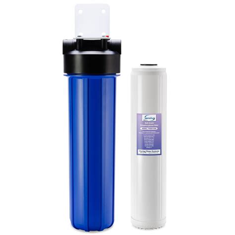 Ispring Single Stage 15 Gpm Polyphosphate Whole House Water Filtration System In Blue Wds150k