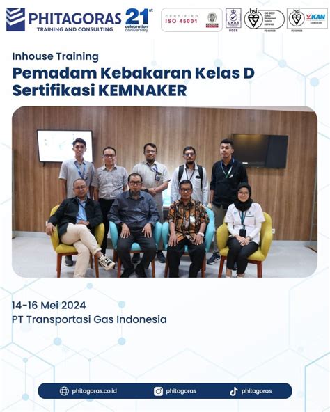 Inhouse Training Pemadam Kebakaran Kelas D Sertifikasi Kemnaker Pt