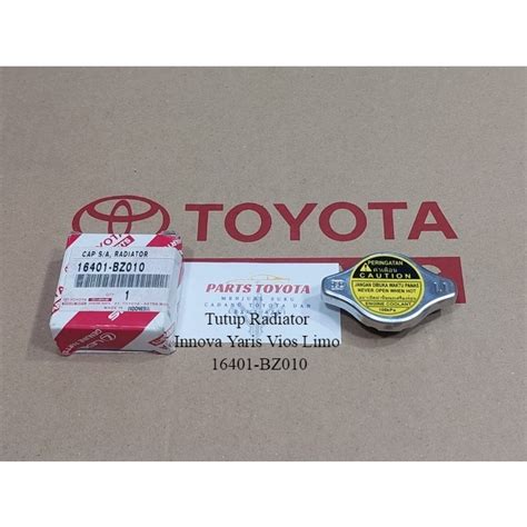 Radiator Cap Innova Yaris Vios Limo 16401 BZ010 100 Original Toyota