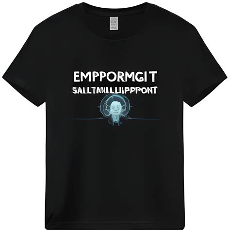 Brainy AI Bot Holographic Logo Black T-Shirt with Gaming Teech Motifs EmunTeegNUMBERG@Path ...