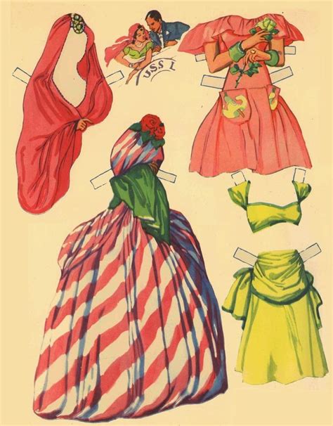 Vintge 1940 Here Come Bride Paper Dolls ~pretty Laser Reproduction Orig