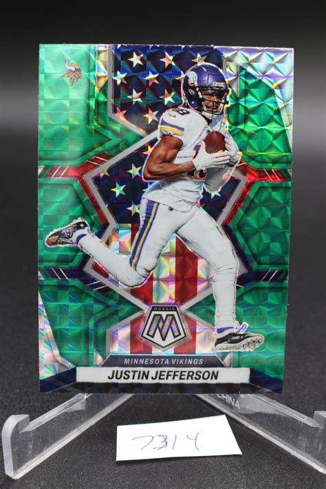 2022 Panini Mosaic National Pride Green Prizm 264 Justin Jefferson