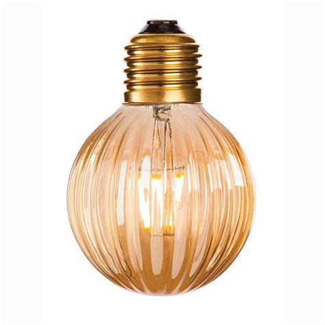 Amber Glass 4w E27 Led Decorative Lamp 3