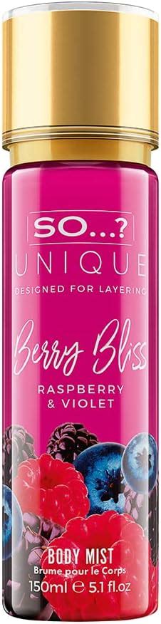 So Unique Berry Bliss Body Mist 150ml Uk Beauty