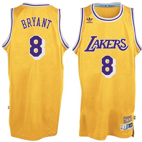 Adidas Kobe Bryant Los Angeles Lakers Gold Hardwood Classics Swingman Jersey