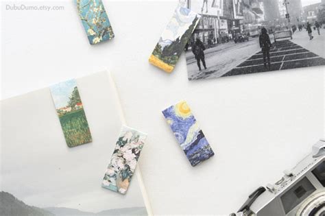 5 Vincent Van Gogh Magnetic Bookmarks V1 Gogh Planner Etsy