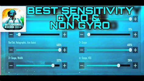 Bgmi Best Sensitivity Gyro Non Gyro Panda Gaming Youtube