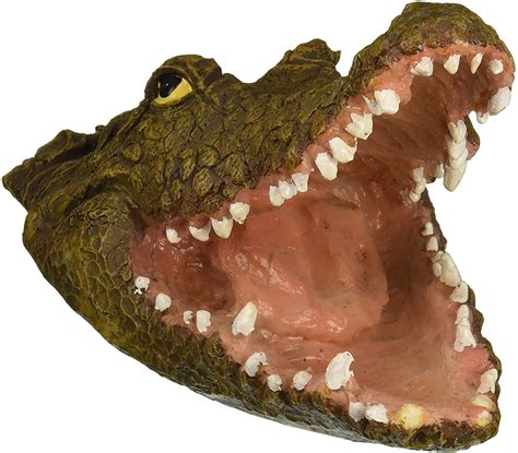 Floating Alligator Head Open Mouth Resin Water Gardening Outdoor