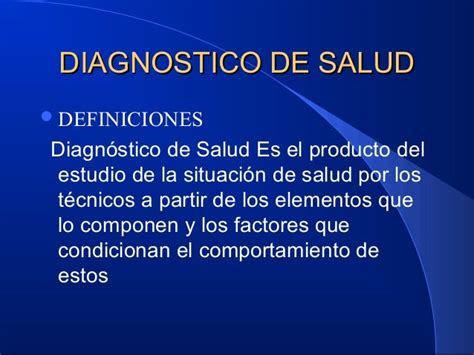 Diagnostico De Salud