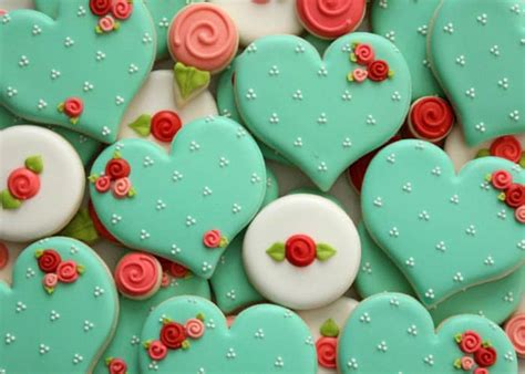 Decorated Flower Sugar Cookies