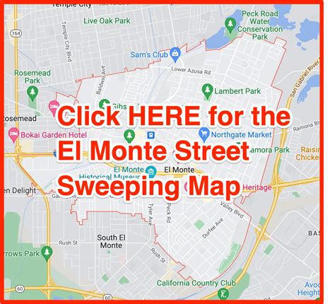 El Monte Street Sweeping 2023 Schedules Maps Holidays