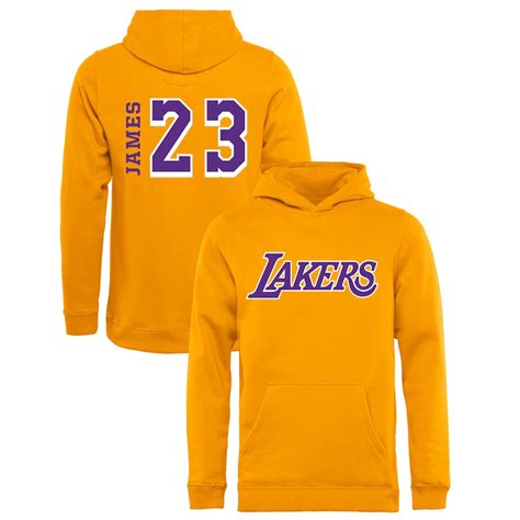 Fanatics Branded Lebron James Los Angeles Lakers Youth Gold Sidesweep